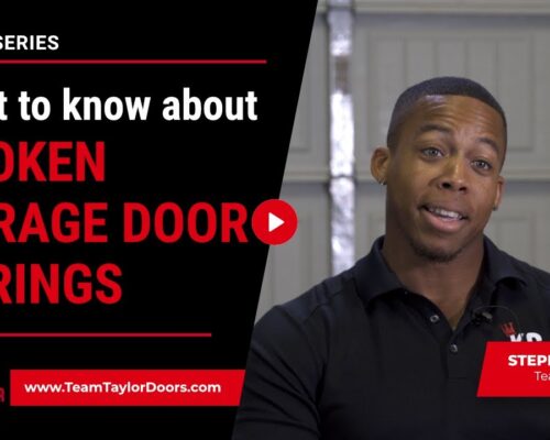 What Should You Know About Broken Garage Door Springs?